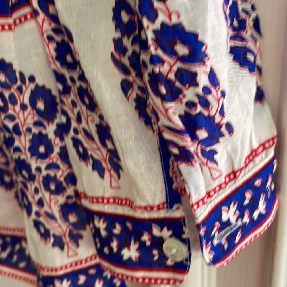 J Crew Block Print Blouse - image 8
